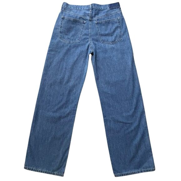 Ética x Anthropologie Stanton Relaxed Wide Leg Jeans Medium Blue Size 29 - Picture 2 of 10